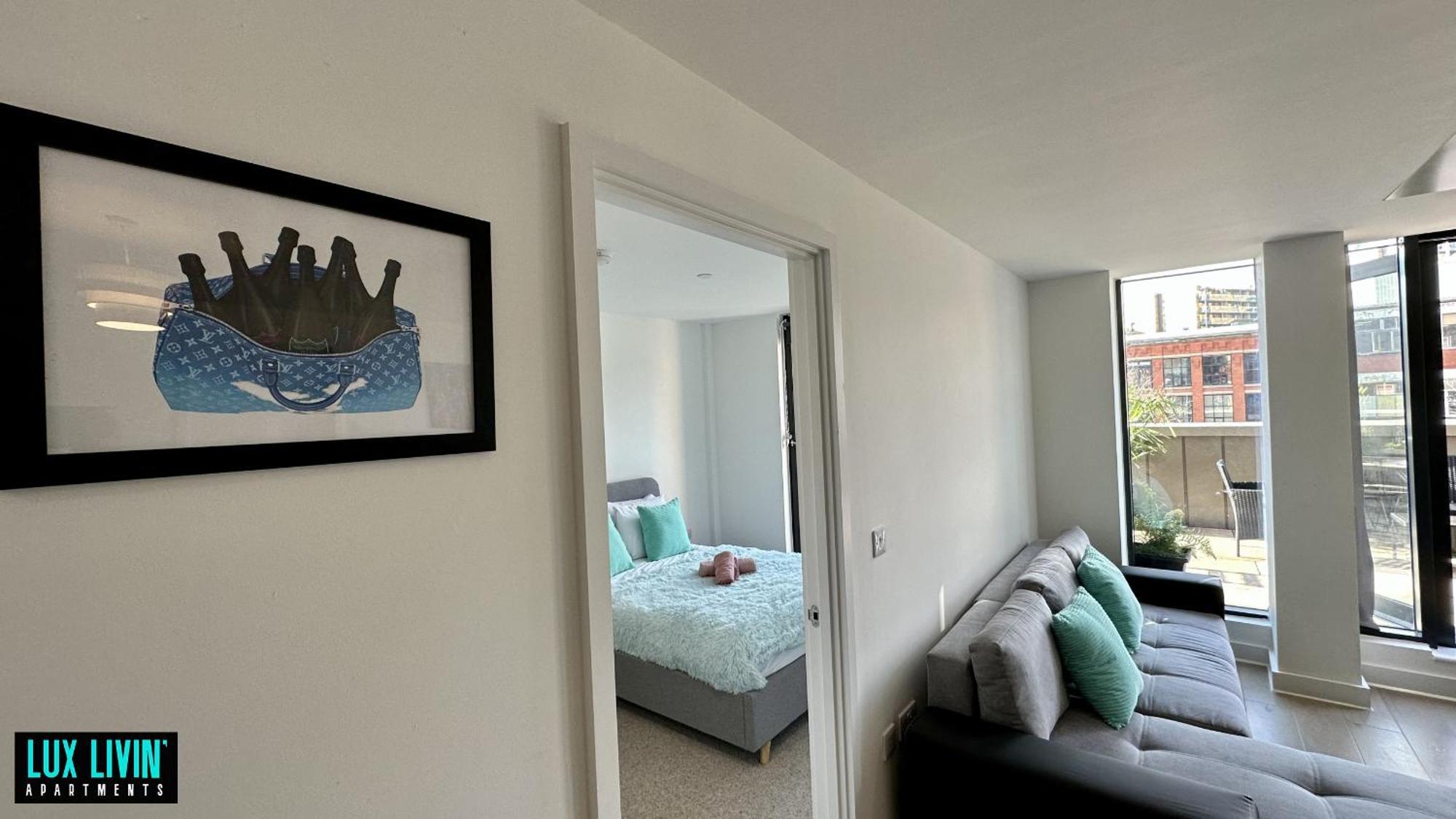 Lux Livin' Apartments - Luxury 2 Bed Apartment With Sky Garden Manchester Chambre photo