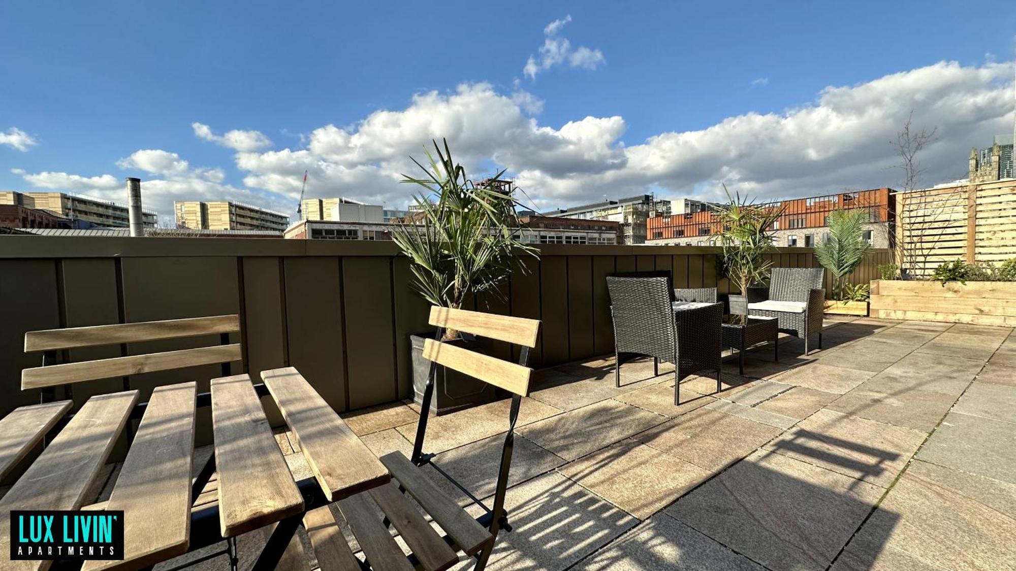 Lux Livin' Apartments - Luxury 2 Bed Apartment With Sky Garden Manchester Chambre photo