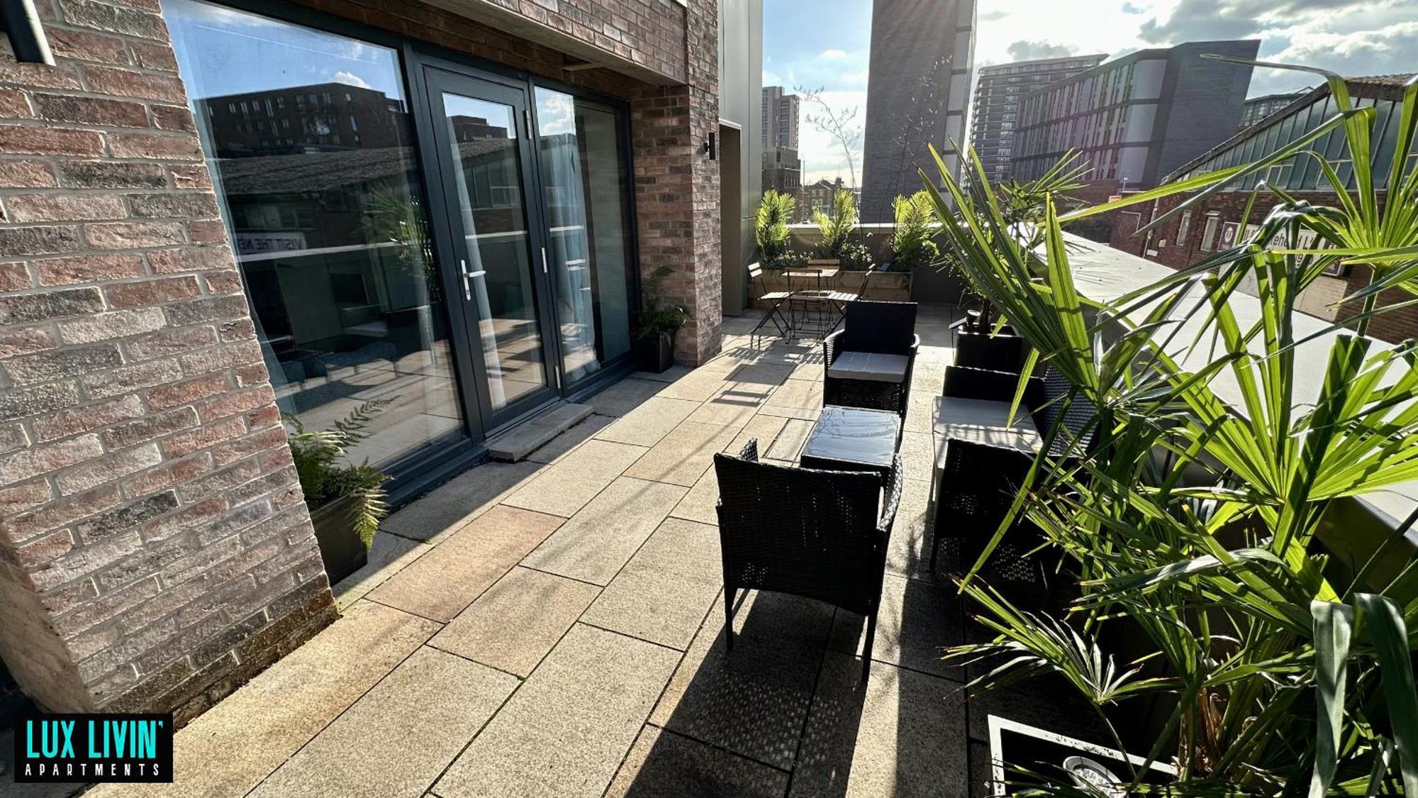 Lux Livin' Apartments - Luxury 2 Bed Apartment With Sky Garden Manchester Chambre photo